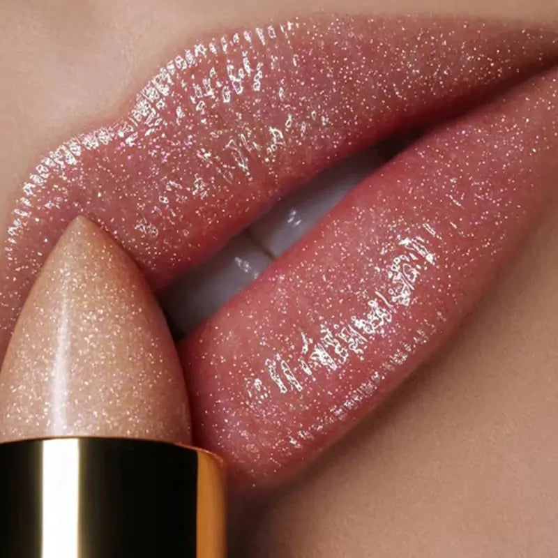Lapiz labial con brillo